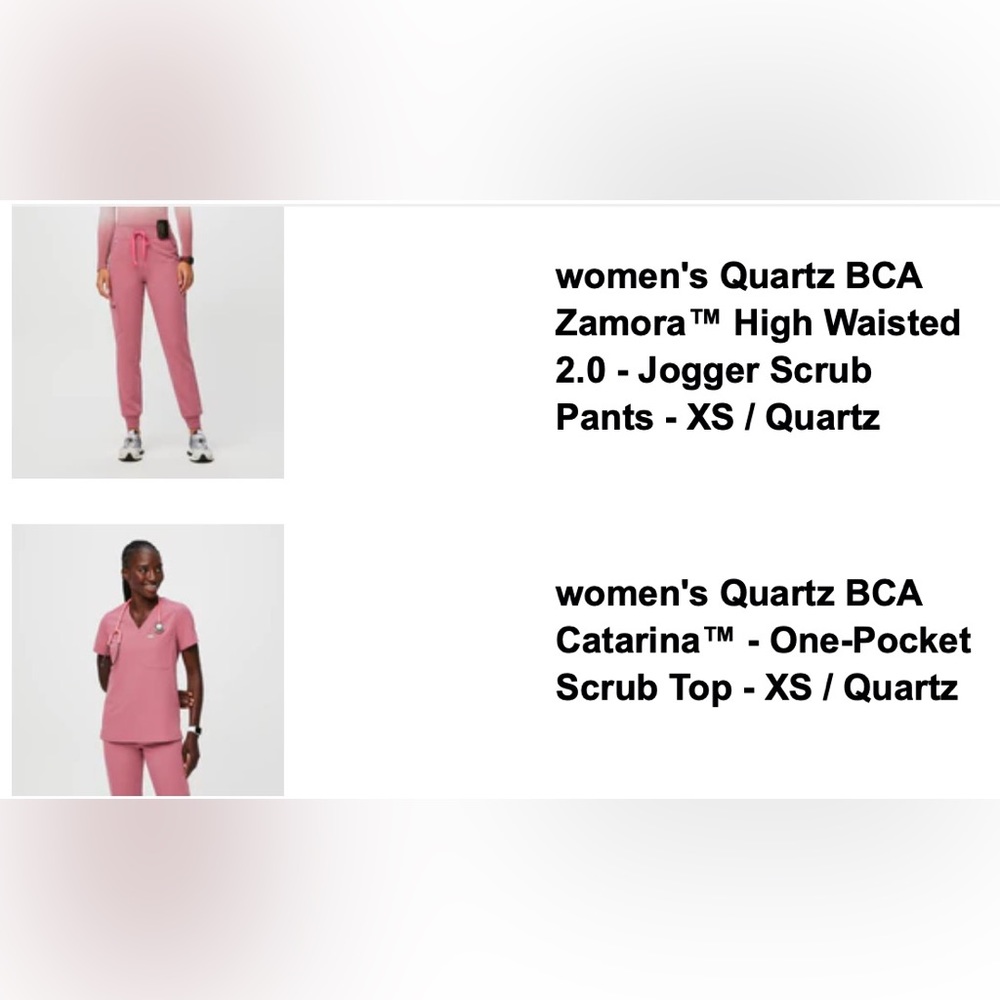 Figs catarina top in quartz XS and HIGH WAISTED zamora 2.0 joggers in quartz XS